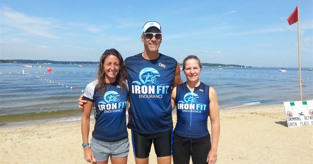 Frank, Christa and myself at the West Neck Swim