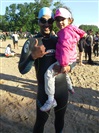 Deepak and his daughter at Syracuse 70.3